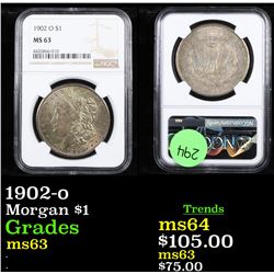NGC 1902-o Morgan Dollar $1 Graded ms63 By NGC