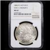 Image 2 : NGC 1880/9-s Hot 50 Vam 11 Morgan Dollar $1 Graded ms62 By NGC