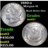 Image 1 : 1880-o Morgan Dollar $1 Grades Select Unc