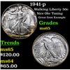 Image 1 : 1941-p Walking Liberty Half Dollar 50c Grades GEM Unc
