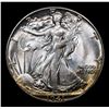 Image 2 : 1941-p Walking Liberty Half Dollar 50c Grades GEM Unc
