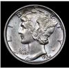 Image 2 : 1934-d Mercury Dime 10c Grades Select+ Unc