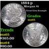 Image 1 : 1884-p Morgan Dollar $1 Grades GEM Unc