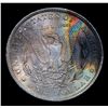 Image 3 : 1883-o Rainbow Toned Morgan Dollar $1 Grades Select Unc