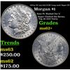 Image 1 : 1878-p 7tf vam 84A I3 R5 'Long nock' Super CD Morgan Dollar $1 Grades Select Unc