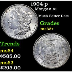 1904-p Morgan Dollar $1 Grades Select+ Unc