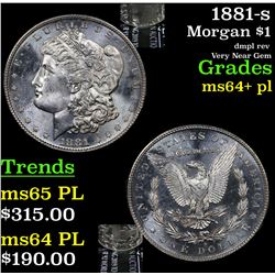 1881-s Morgan Dollar $1 Grades Choice Unc+ PL