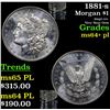 Image 1 : 1881-s Morgan Dollar $1 Grades Choice Unc+ PL