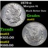 Image 1 : 1879-o Morgan Dollar $1 Grades Select Unc