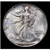 Image 2 : 1946-p Walking Liberty Half Dollar 50c Grades Choice+ Unc
