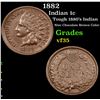 Image 1 : 1882 Indian Cent 1c Grades vf++