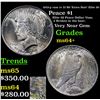 Image 1 : 1923-p vam 1v I3 R6 'Extra Hair' Elite 30 Peace Dollar $1 Grades Choice+ Unc