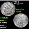 Image 1 : 1889-p Morgan Dollar $1 Grades Select Unc