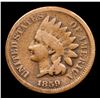 Image 2 : 1859 Indian Cent 1c Grades f+