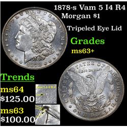 1878-s Vam 5 I4 R4 Morgan Dollar $1 Grades Select+ Unc