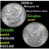 Image 1 : 1880-o Morgan Dollar $1 Grades Select Unc
