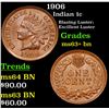 Image 1 : 1906 Indian Cent 1c Grades Select+ Unc BN
