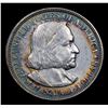 Image 2 : 1892 Columbian Rainbow Toned Old Commem Half Dollar 50c Grades Choice AU/BU Slider