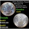 Image 1 : 1878-s Rainbow Toned Morgan Dollar $1 Grades Select Unc