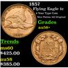 Image 1 : 1857 Flying Eagle Cent 1c Grades Choice AU/BU Slider+