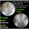 Image 1 : 1879-s Rainbow Toned Morgan Dollar $1 Grades Choice+ Unc