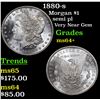 Image 1 : 1880-s Morgan Dollar $1 Grades Choice+ Unc