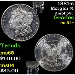 1881-s Morgan Dollar $1 Grades Choice+ Unc