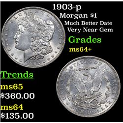 1903-p Morgan Dollar $1 Grades Choice+ Unc