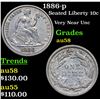 Image 1 : 1886-p Seated Liberty Dime 10c Grades Choice AU/BU Slider