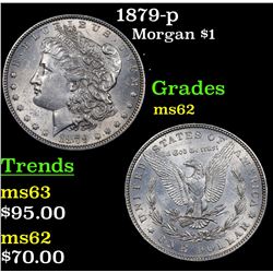 1879-p Morgan Dollar $1 Grades Select Unc