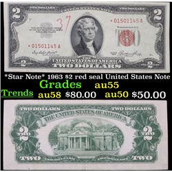 *Star Note* 1963 $2 red seal United States Note Grades