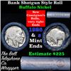 Image 1 : Buffalo Nickel Shotgun Roll in Old Bank Style 'Bell Telephone'  Wrapper 1926& s Mint Ends