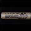 Image 5 : Mixed small cents 1c orig shotgun roll, 1919-d Wheat Cent, 1897 Indian Cent other end,McDnalds Wrapp