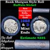 Image 1 : Buffalo Nickel Shotgun Roll in Old Bank Style 'Bell Telephone'  Wrapper 1925 & d Mint Ends