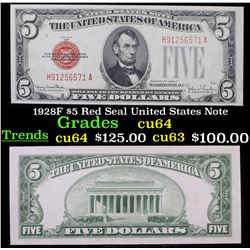 1928F $5 Red Seal United States Note Grades