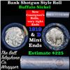 Image 1 : Buffalo Nickel Shotgun Roll in Old Bank Style 'Bell Telephone'  Wrapper 1919 & d Mint Ends