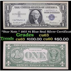 *Star Note * 1957 $1 Blue Seal Silver Certificate Grades