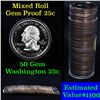 Image 1 : ***Auction Highlight*** Proof Mixed Washington Quarter 25c roll date range 1968-2008, 40 pieces (fc)