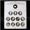 Image 3 : Beautiful Proof Eisenhower "Ike" Dollar Set 11 coins in a Captial Plastic display holder