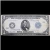 Image 2 : 1914 $5 Blue Seal Federal Reserve Note, Philadelphia 3-C Grades