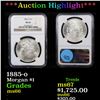 Image 1 : ***Auction Highlight*** NGC 1885-o Morgan Dollar $1 Graded ms66 By NGC (fc)