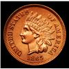 Image 2 : ***Auction Highlight*** 1865 Fancy 5 Indian Cent 1c Graded Gem+ Unc RD By USCG (fc)