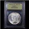 Image 4 : ***Auction Highlight*** 1927-d Peace Dollar $1 Graded Select+ Unc By USCG (fc)