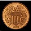 Image 2 : ***Auction Highlight*** 1865 Two Cent Piece 2c Graded Gem+ Unc RB By USCG (fc)