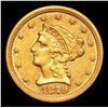 Image 2 : ***Auction Highlight*** 1879-s Gold Liberty Quarter Eagle $2 1/2 Graded Select Unc By USCG (fc)