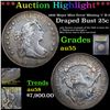 Image 1 : ***Auction Highlight*** 1806 Major Mint Error Missing 'c' B-3 Draped Bust 25c Graded Choice AU By US
