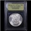 Image 4 : ***Auction Highlight*** 1878-p 7/8tf Vam 33 Morgan Dollar $1 Graded Select+ Unc By USCG (fc)