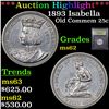 Image 1 : ***Auction Highlight*** 1893 Isabella Isabella Quarter 25c Graded Select Unc By USCG (fc)