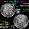 Image 1 : ***Auction Highlight*** 1882-s Morgan Dollar $1 Graded GEM+ UNC DMPL By USCG (fc)