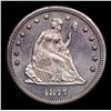 Image 2 : ***Auction Highlight*** 1877-cc Large CC Seated Liberty Quarter 25c Graded GEM++ Unc By USCG (fc)